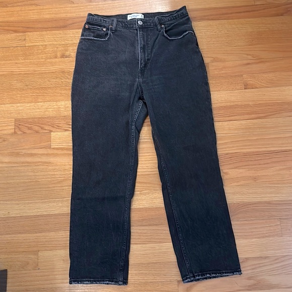 Abercrombie & Fitch Curve Love Ankle Straight Ultra High Rise Jeans - Size 10 - Picture 1 of 2